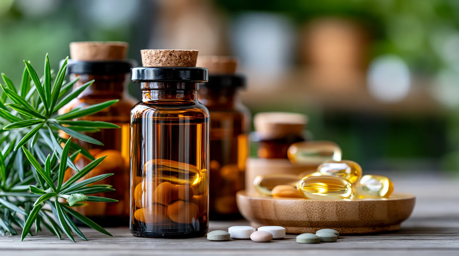 tchitcha. Close up of brown glass supplement bottles with cap 2e1aeab1 813e 42a6 b642 13b542de6596 3 pour reflux stress